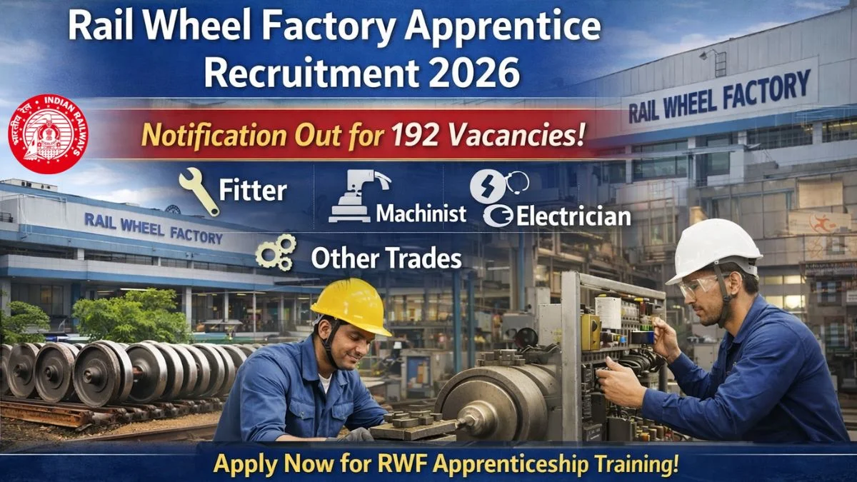 Rail Wheel Factory Apprentice Recruitment 2026 Notification